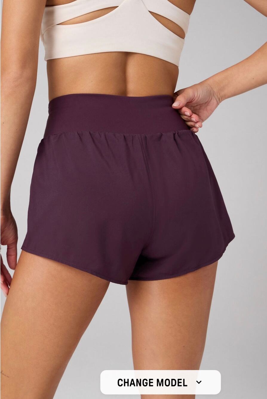 Fabletics Sunchaser Short 3" Oxblood Women’s M New Sealed 034